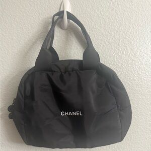New CHANEL Gwp Mini Boston Black Cosmetic Makeup pouch Bag Novelty Japan